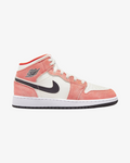 NIKE AIR JORDAN1 MID SE GS ORANGE SUEDE