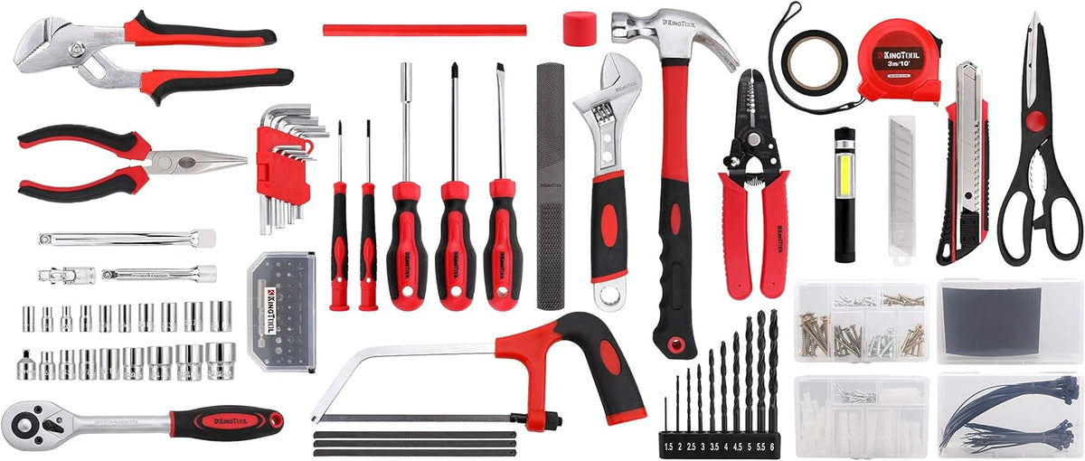 325 Piece Home Repair Tool Kit, General Home/Auto Repair Tool Set, Toolbox Storage Case with Drawer, General Household Tool Kit - Perfect for Homeowner, Diyer, Handyman