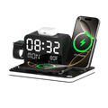 7-in-1 Wireless Charging Station with LED Night Light, Bluetooth Clock, USB-A & USB-C, Gift Ready