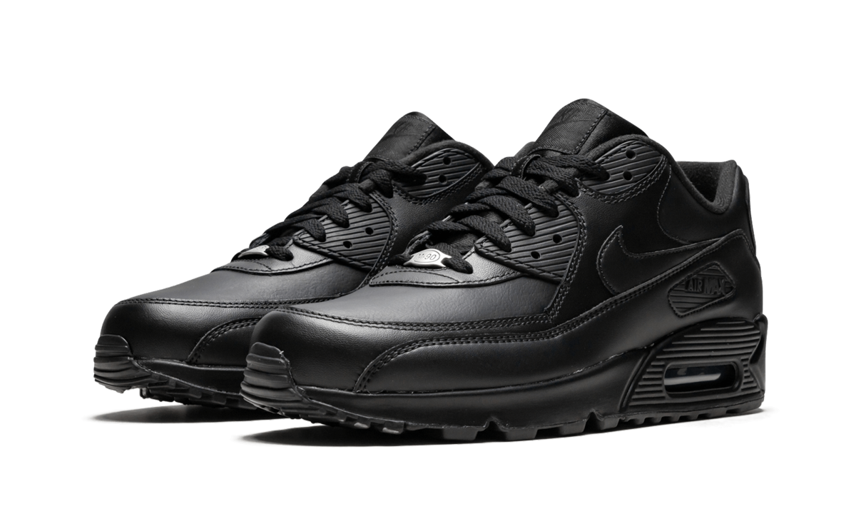 Air Max 90 Leather "Triple Black" 302519 001A